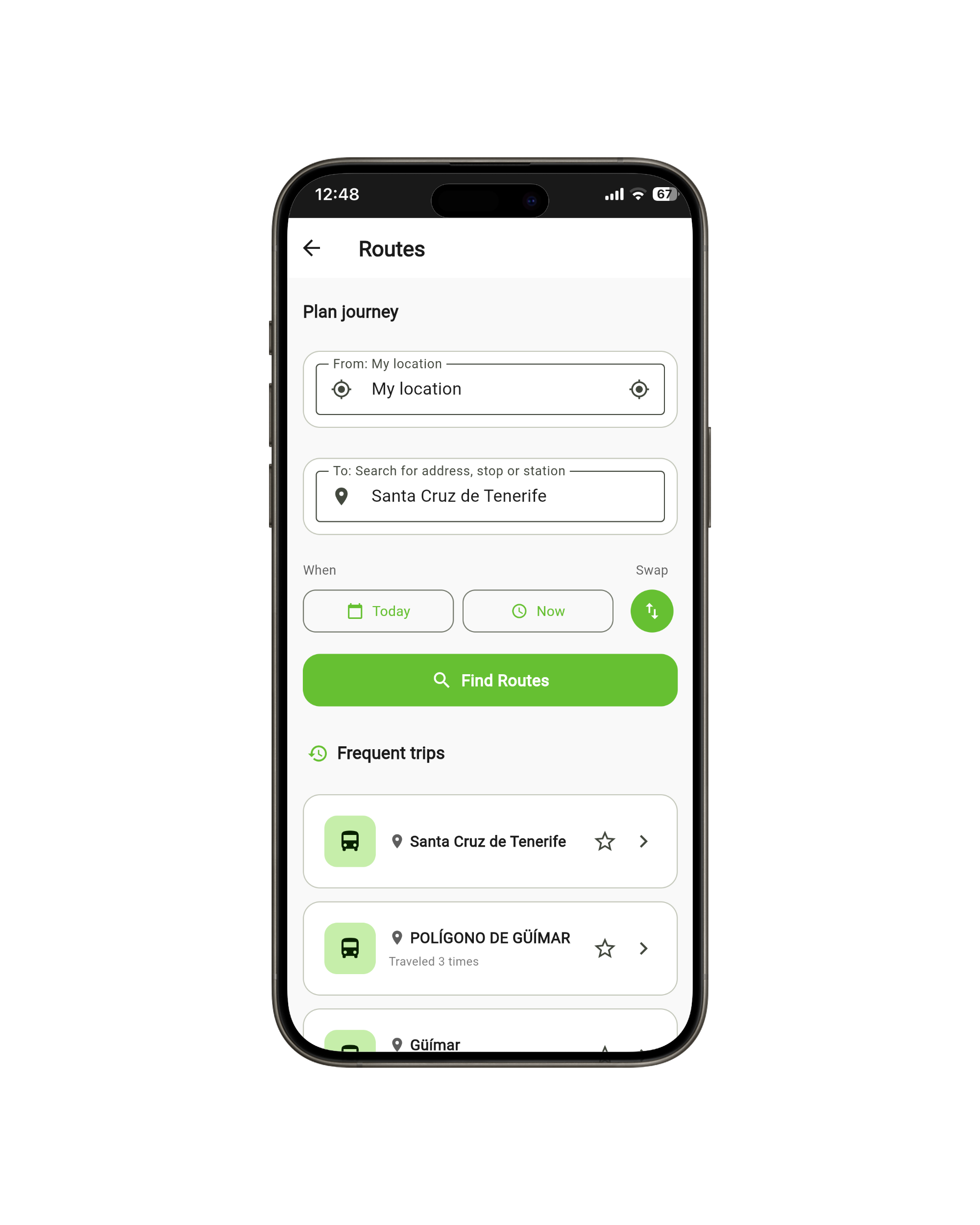Viario Canario - Plan Your Journey
